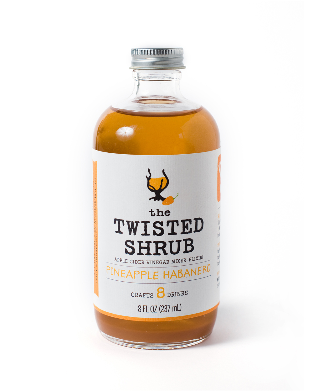 The Twisted Shrub Pineapple Habanero 8oz bottle