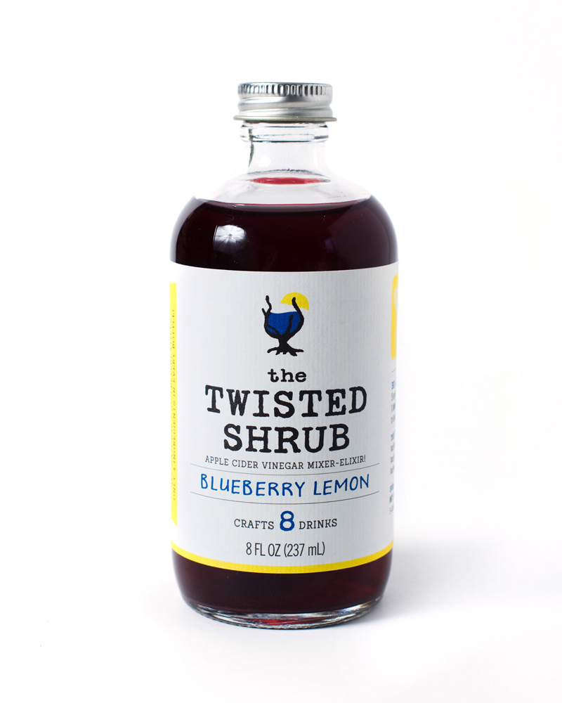 The Twisted Shrub Blueberry Lemon 8oz bottle