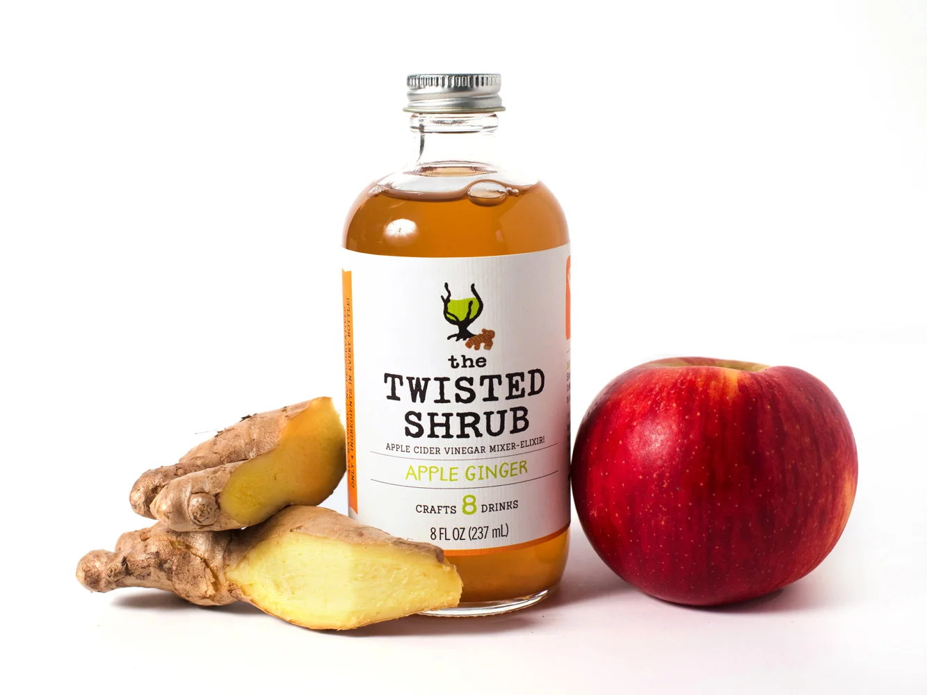The Twisted Shrub Apple Ginger 8oz