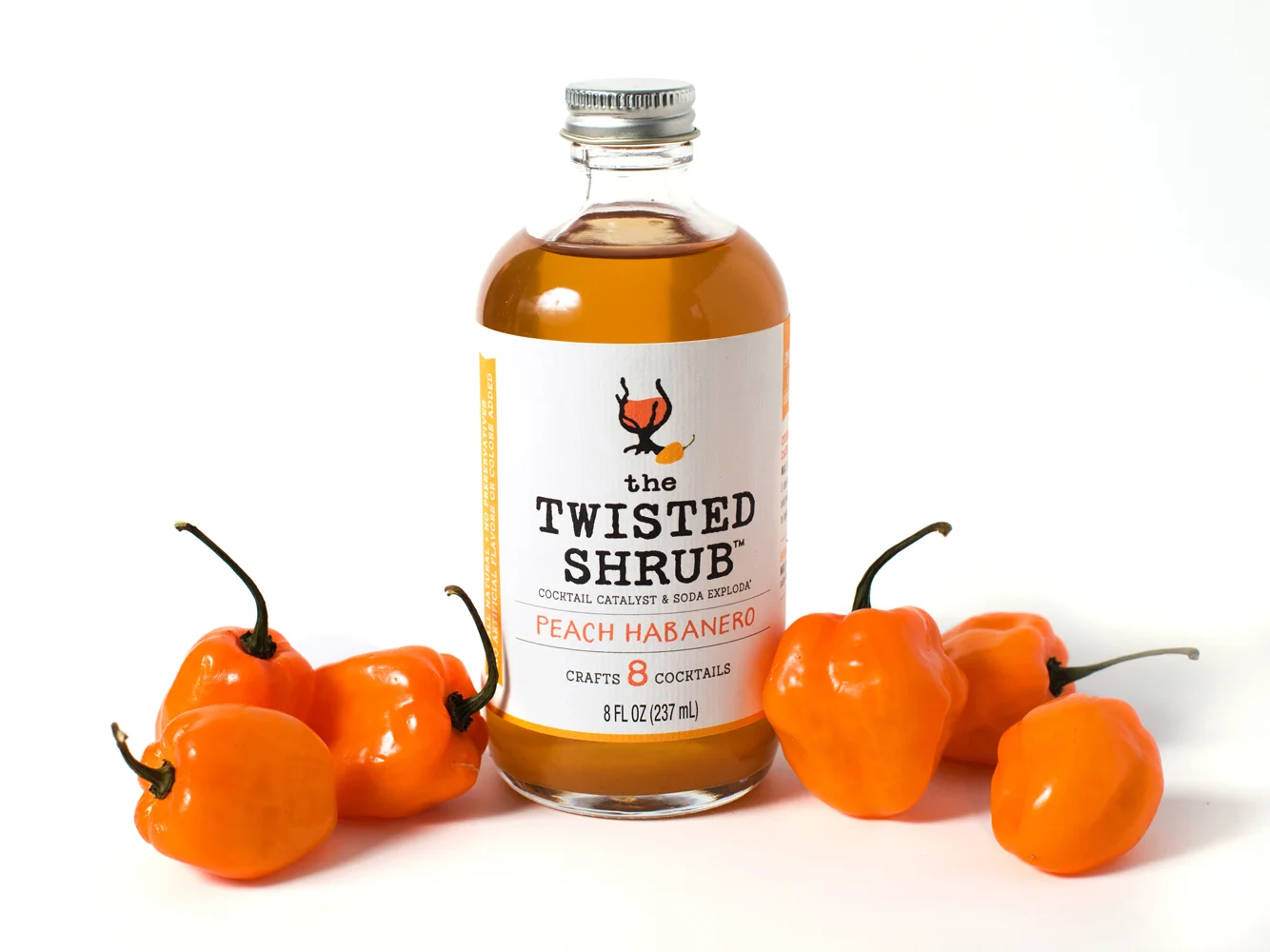 The Twisted Shrub Peach Habanero 8oz