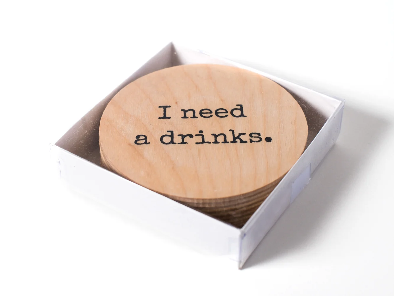 The Twisted Shrub Coasters - I Need A Drinks - set of 4