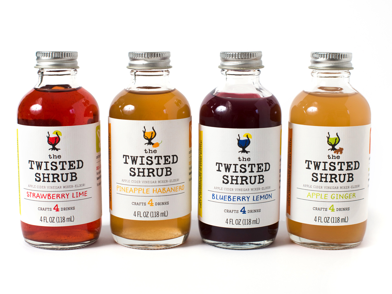 The Twisted Shrub 4oz bottles