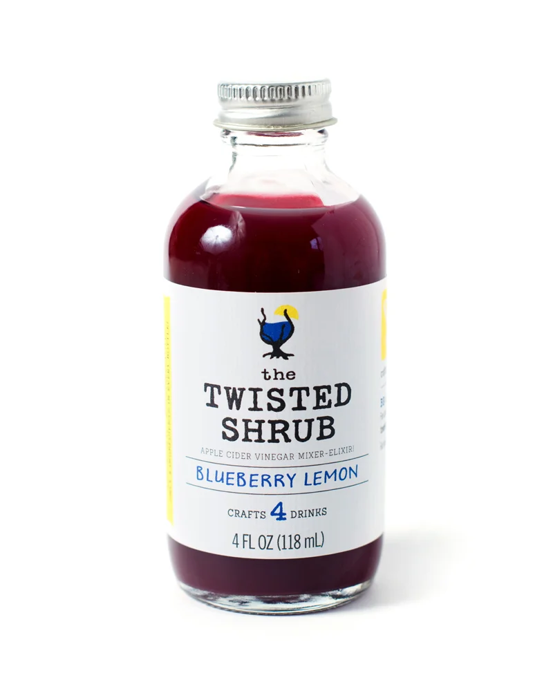 The Twisted Shrub 4oz bottles Blueberry Lemon