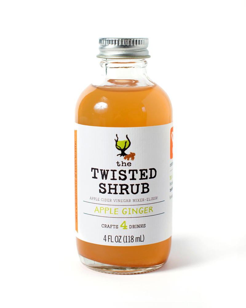 The Twisted Shrub 4oz bottles Apple Ginger