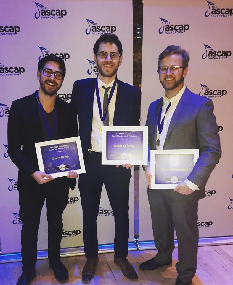From left to right: Gavin Brivik, Noah Kellman, Jason Schoenfeld