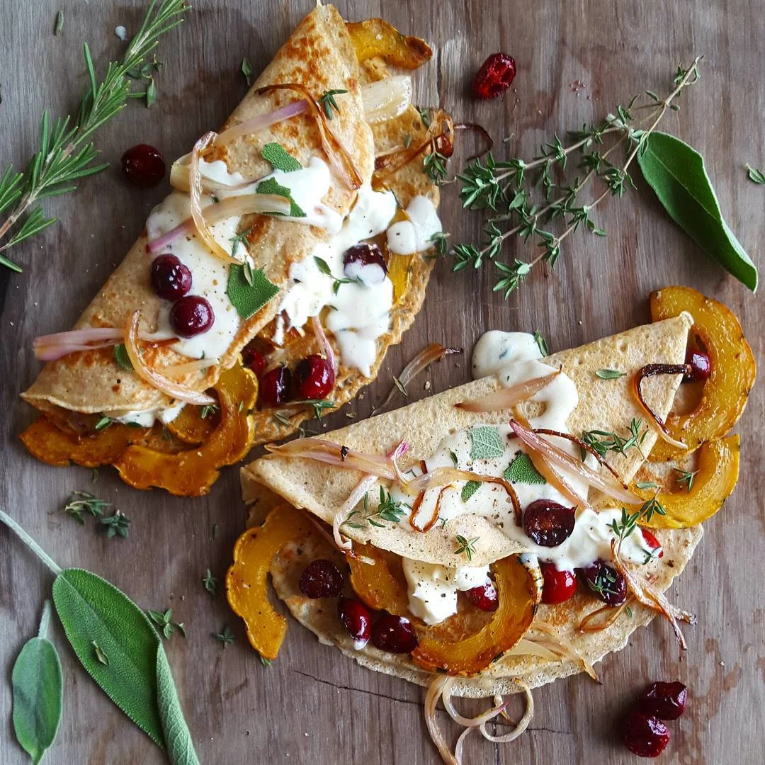 French Squash Crepes with an American Twist