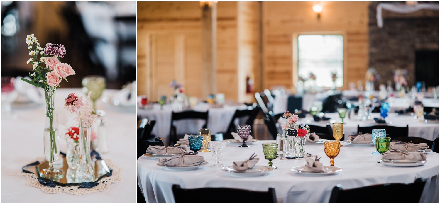 wedding reception at Rolling Meadows Ranch