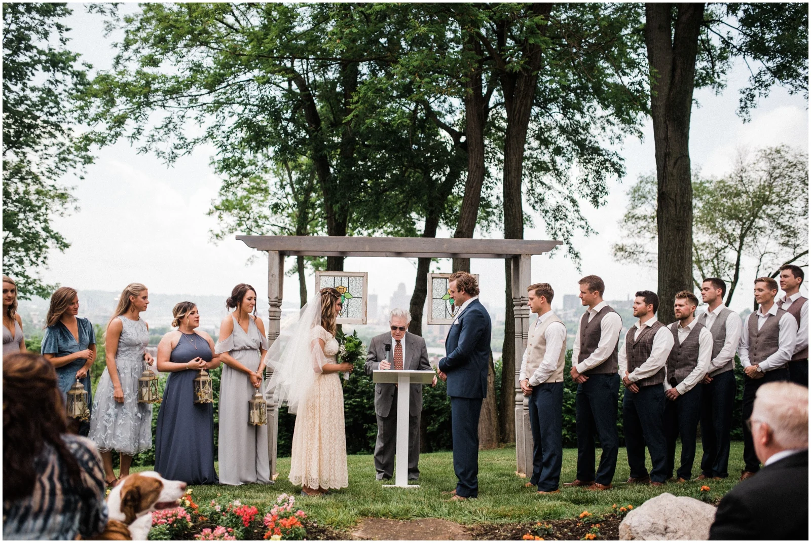 Cincinnati Skyline Wedding