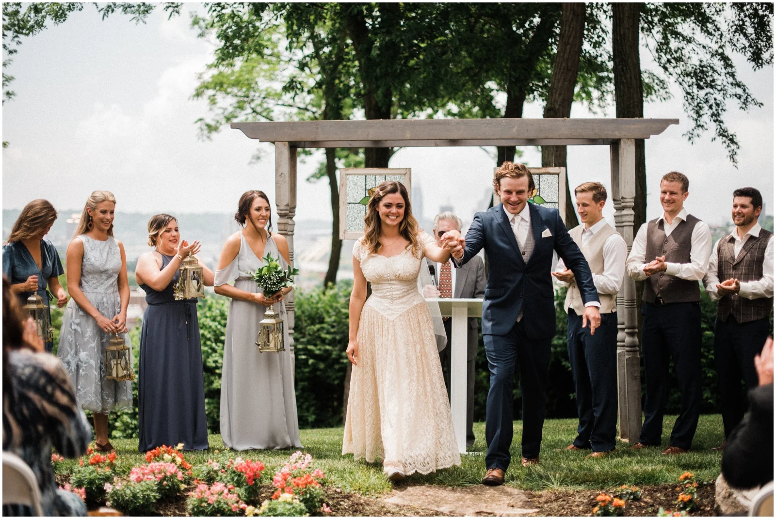 Cincinnati Skyline Wedding
