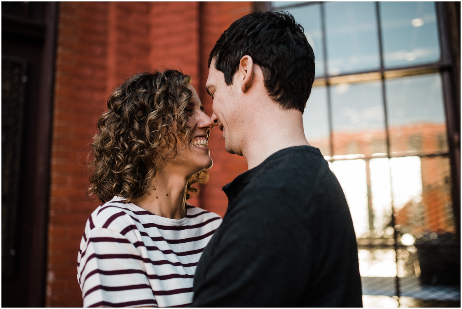 Urban Dayton Engagement Session at Davis-Linden Building