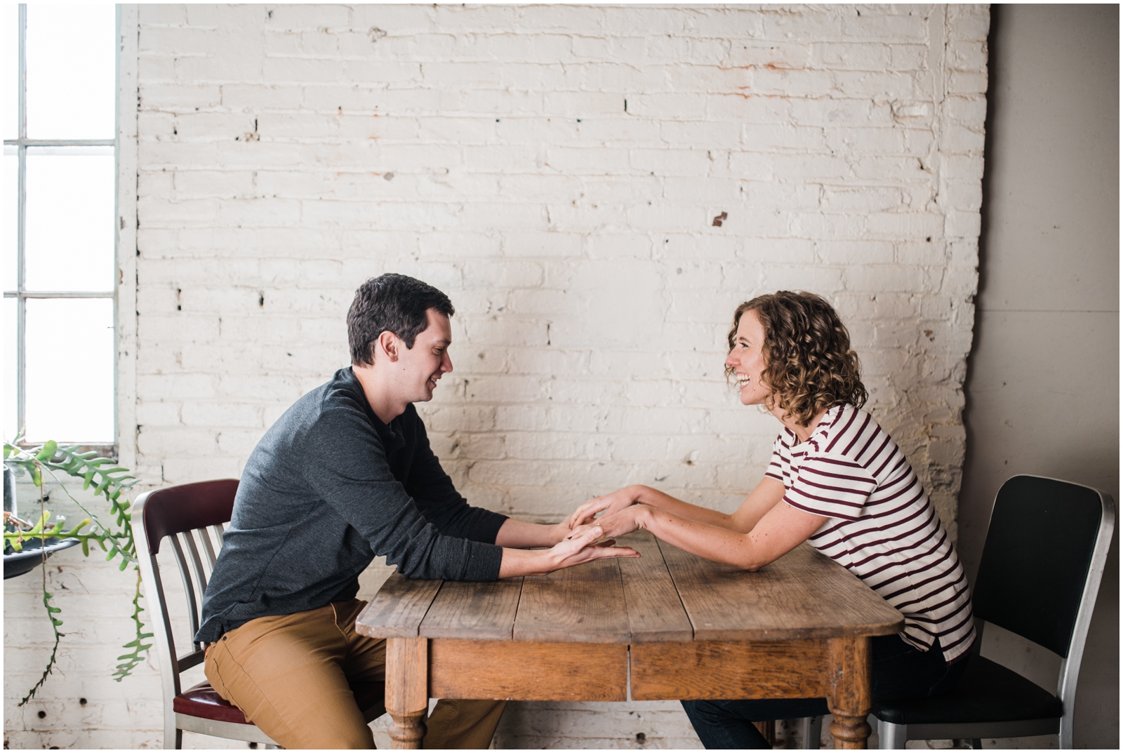 Urban Dayton Engagement Session at Davis-Linden Building
