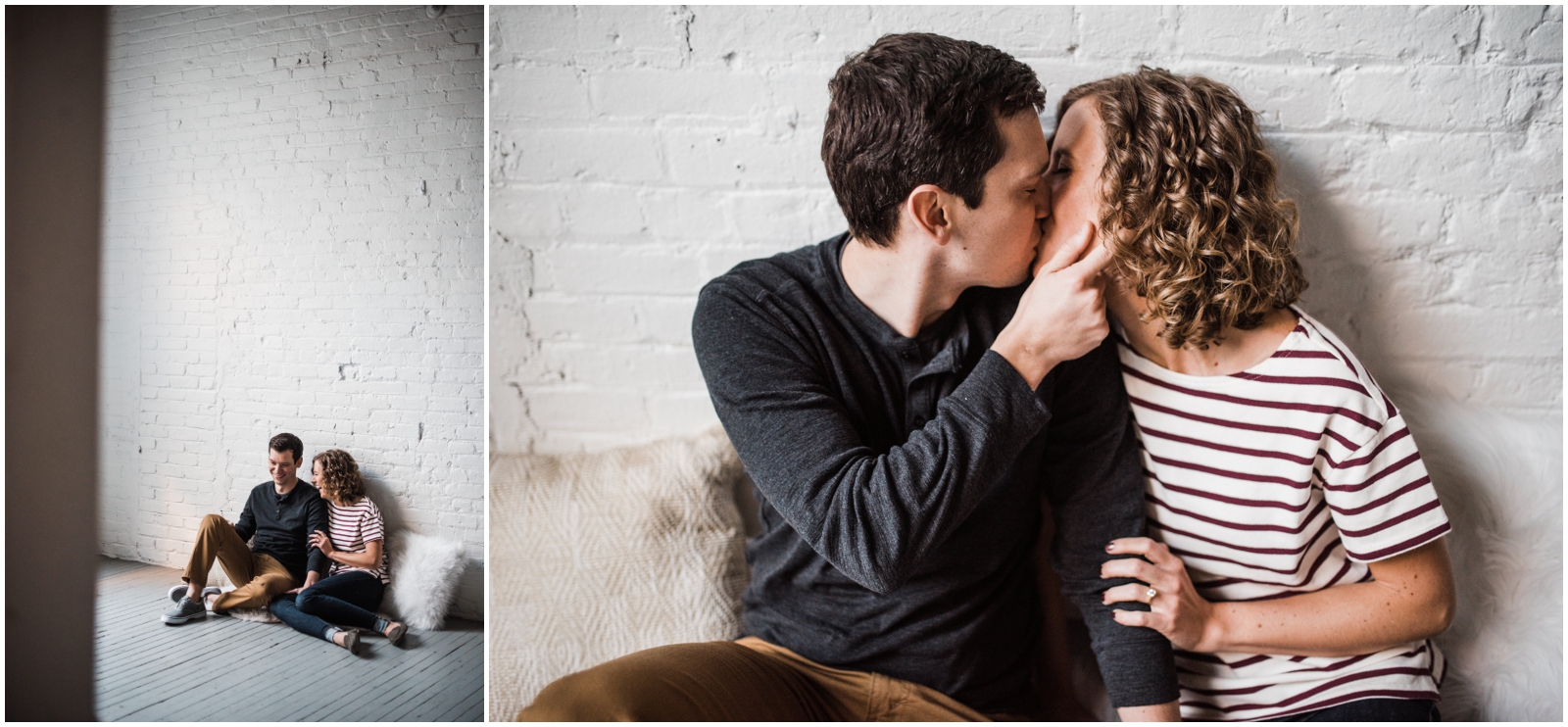 Urban Dayton Engagement Session at Davis-Linden Building