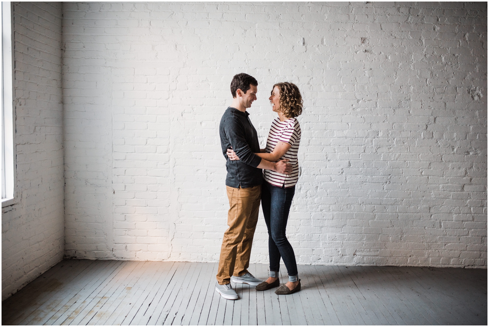 Urban Dayton Engagement Session at Davis-Linden Building