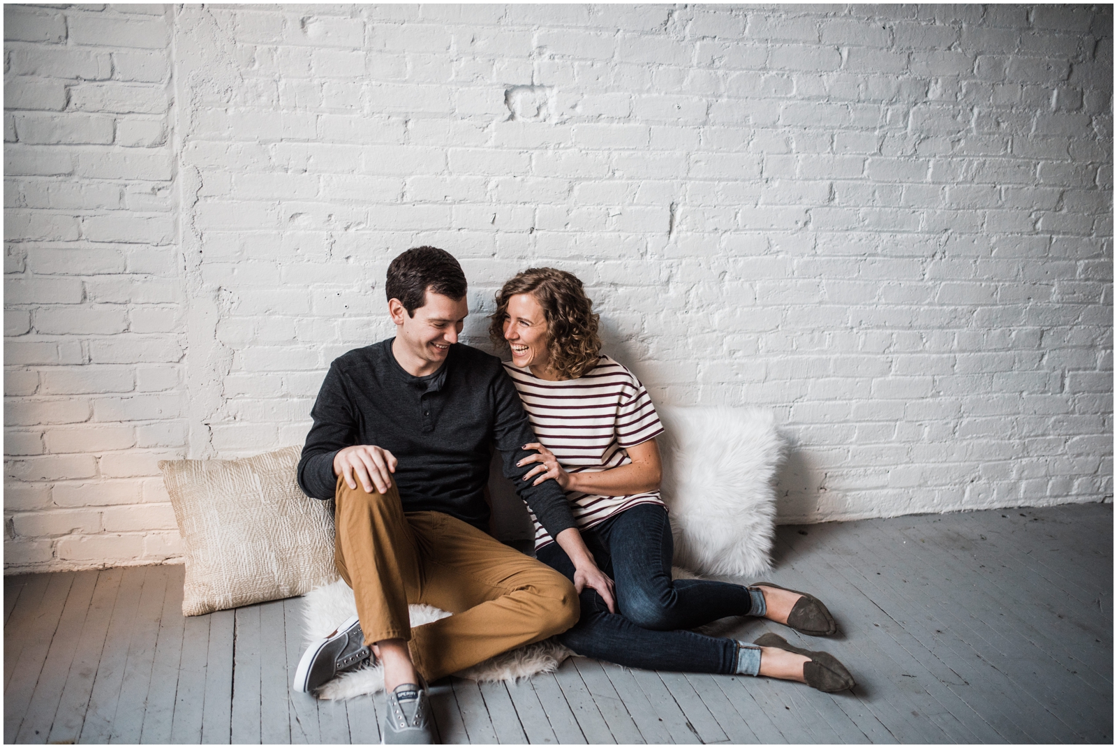 Urban Dayton Engagement Session at Davis-Linden Building