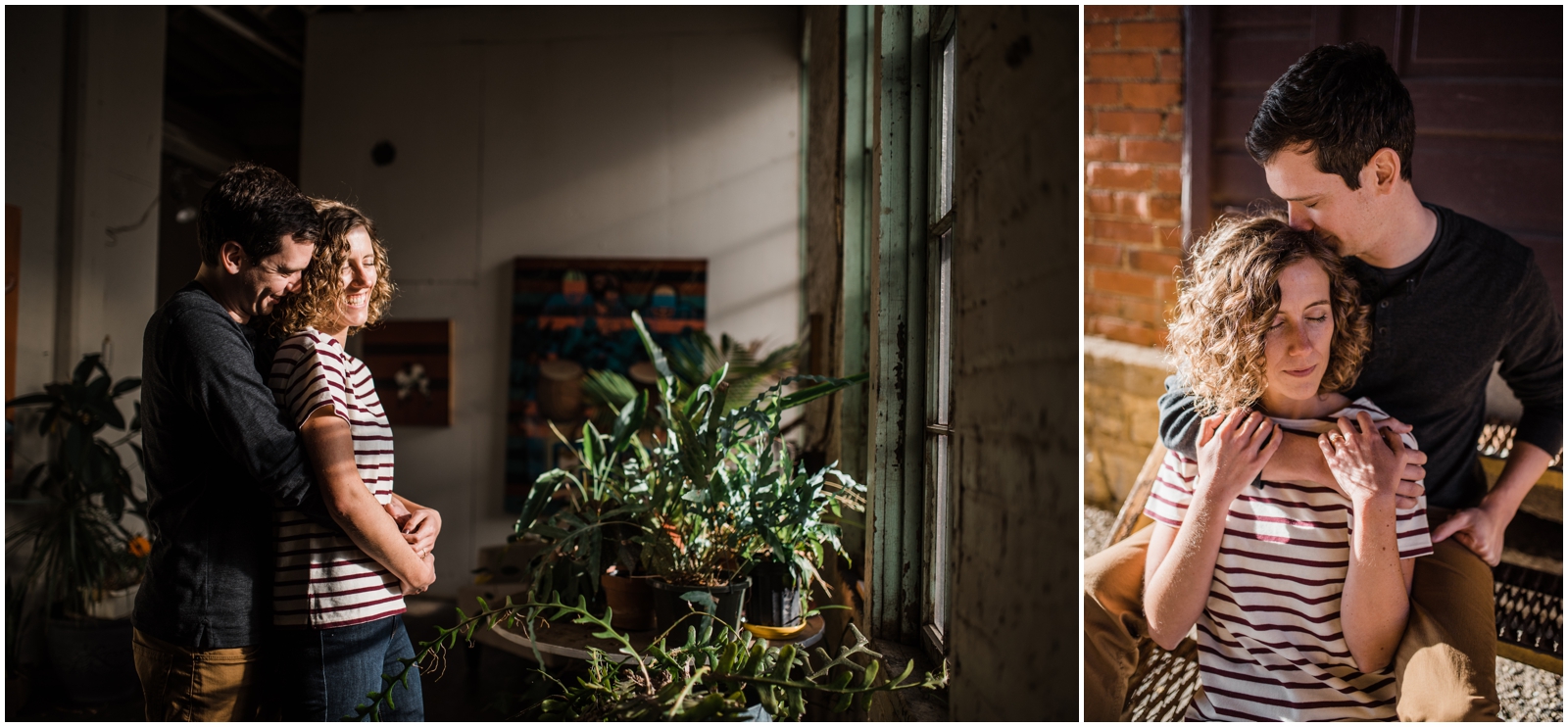 Urban Dayton Engagement Session at Davis-Linden Building