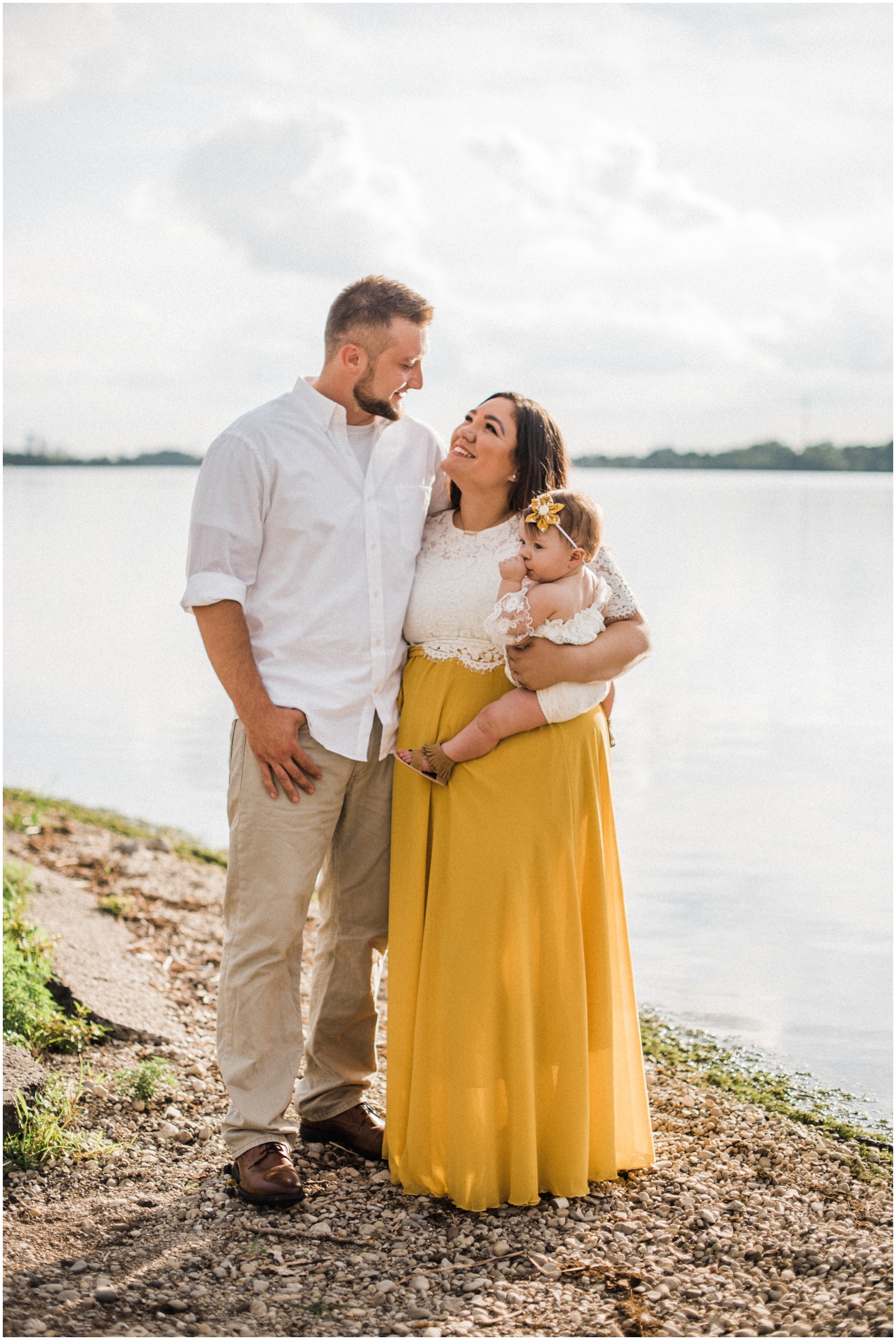 couple with their family in Dayton, OH