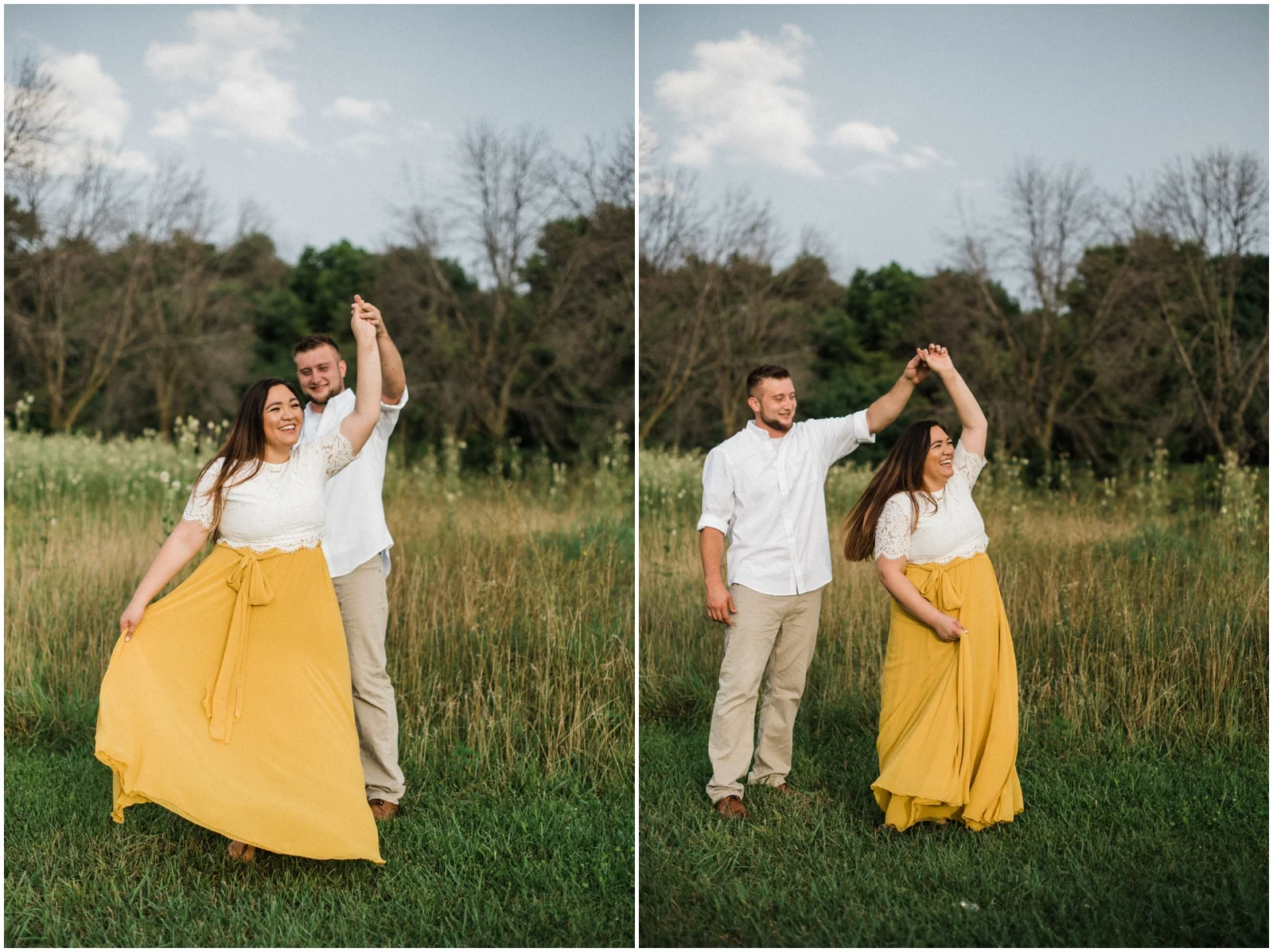 couple dancing Rolling Meadows Ranch in Lebanon, OH