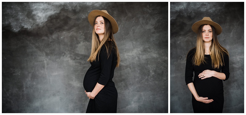 Studio Maternity Portraits | Studio 42 + Verdigris Backdrops