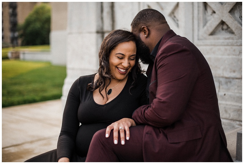 Lifestyle Maternity Portraits | Dayton Masonic Temple