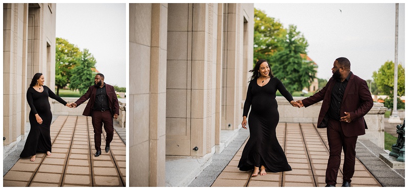 Lifestyle Maternity Portraits | Dayton Masonic Temple