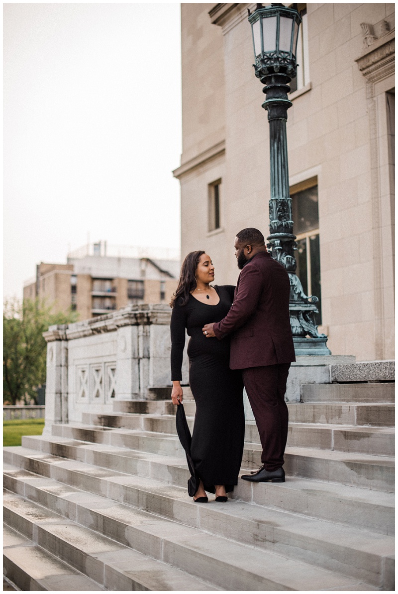 Lifestyle Maternity Portraits | Dayton Masonic Temple