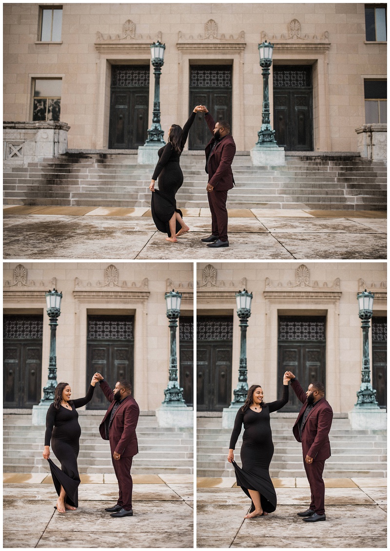 Lifestyle Maternity Portraits | Dayton Masonic Temple