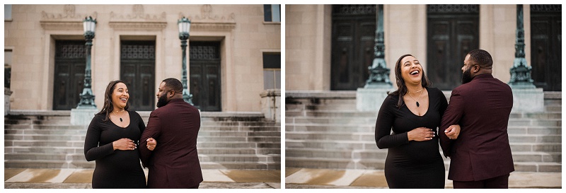 Lifestyle Maternity Portraits | Dayton Masonic Temple