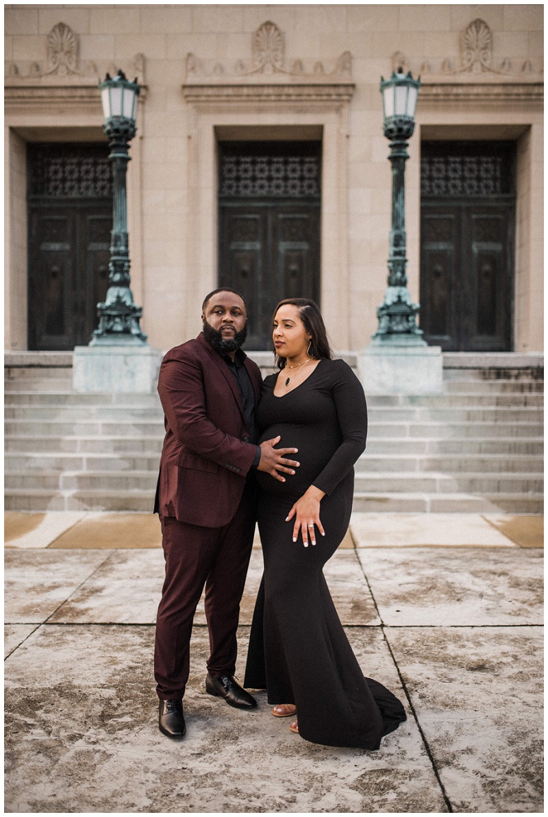 Lifestyle Maternity Portraits | Dayton Masonic Temple