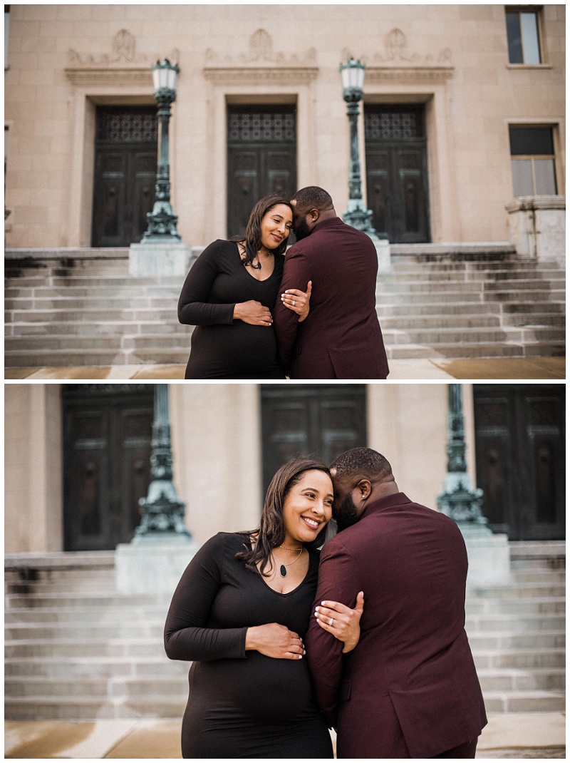 Lifestyle Maternity Portraits | Dayton Masonic Temple