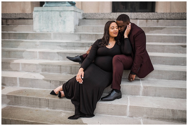 Lifestyle Maternity Portraits | Dayton Masonic Temple