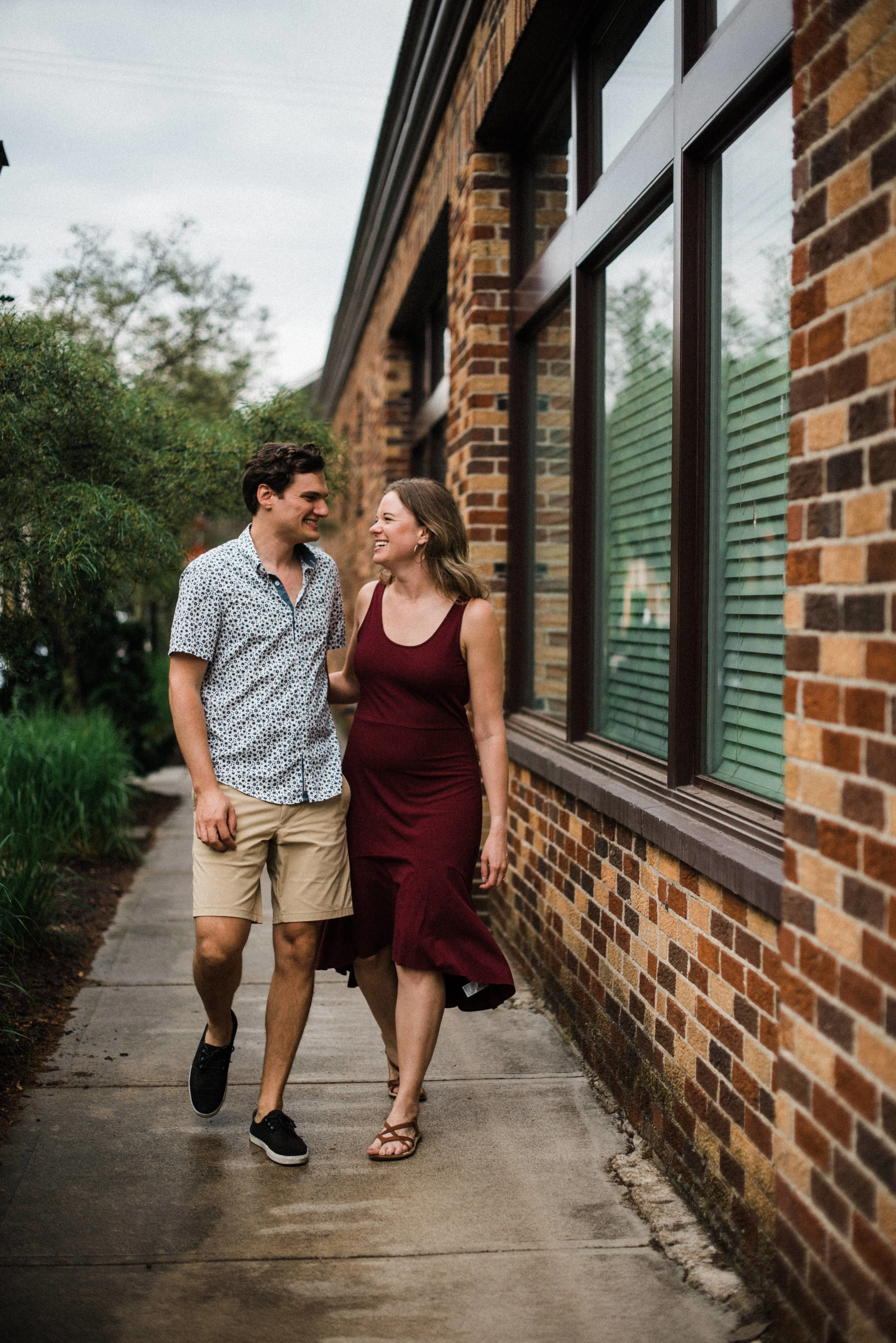 Allison &amp; Matthew | Historical Oregon District | Engagement Portraits