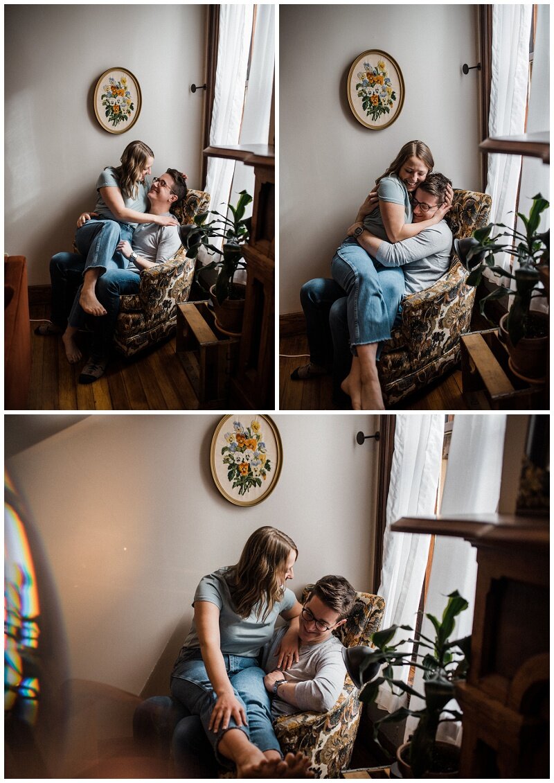 In-Home Engagement Session | Historic Huffman District Dayton, OH