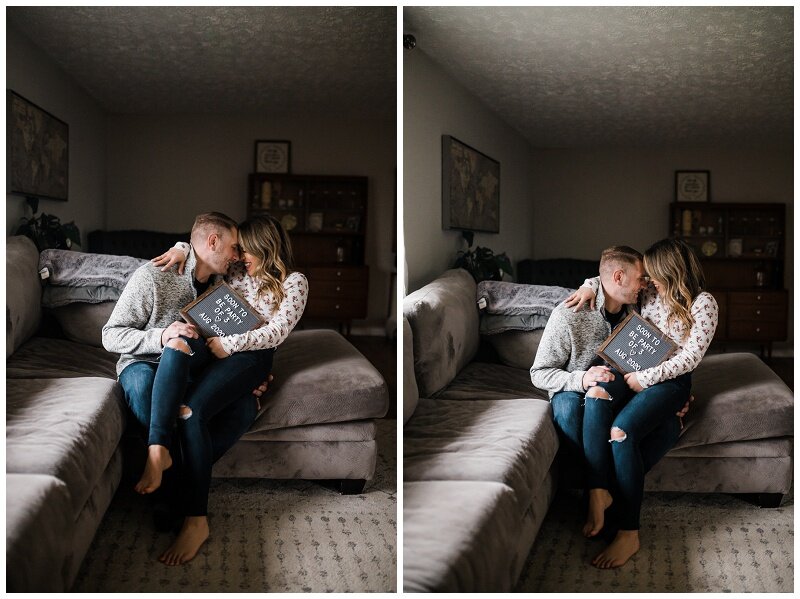 Lifestyle In-Home Maternity Portraits | Dayton, Ohio