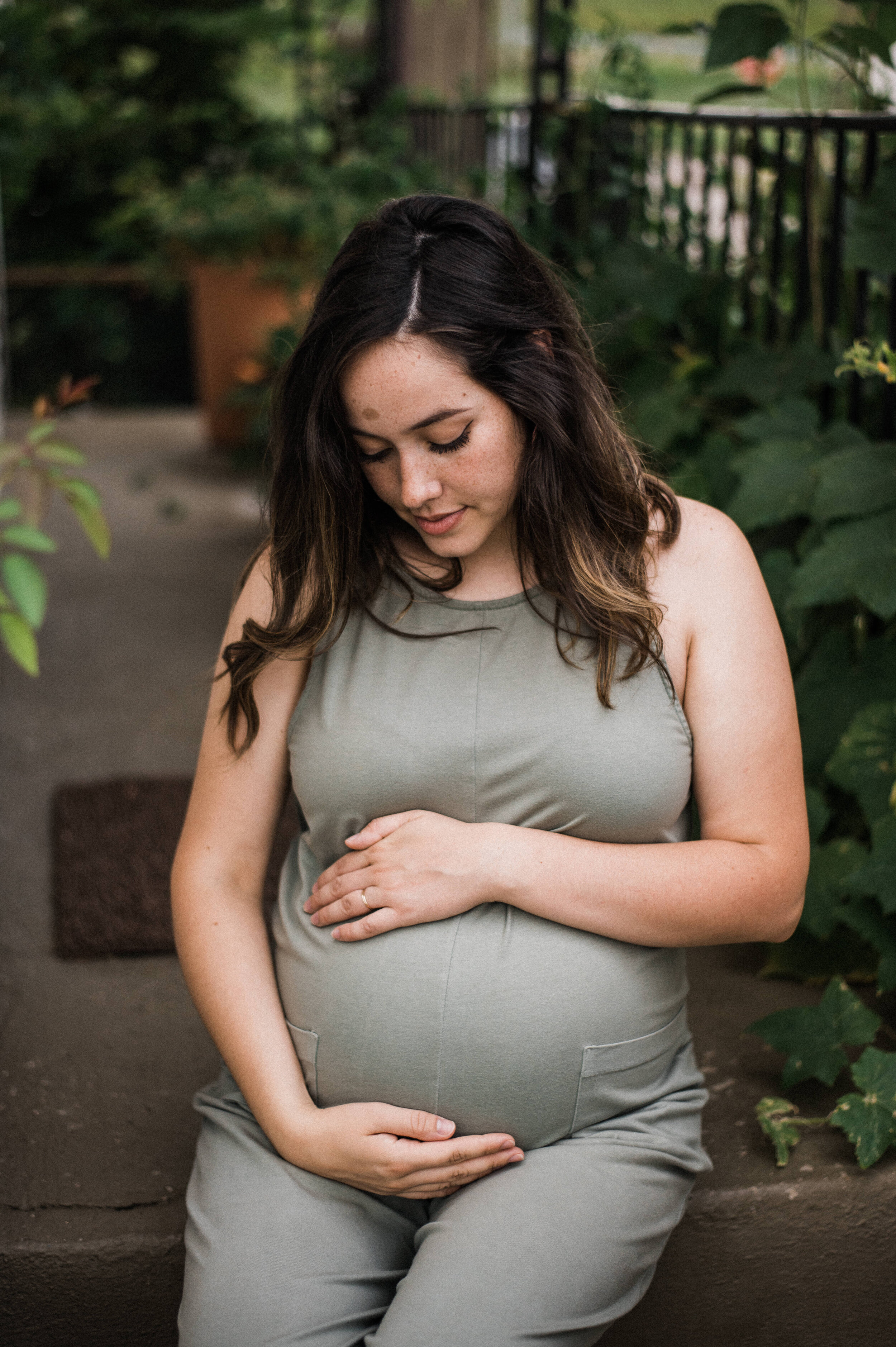 Eden &amp; Brennen | Old North Dayton, OH |  Home Garden Maternity Session