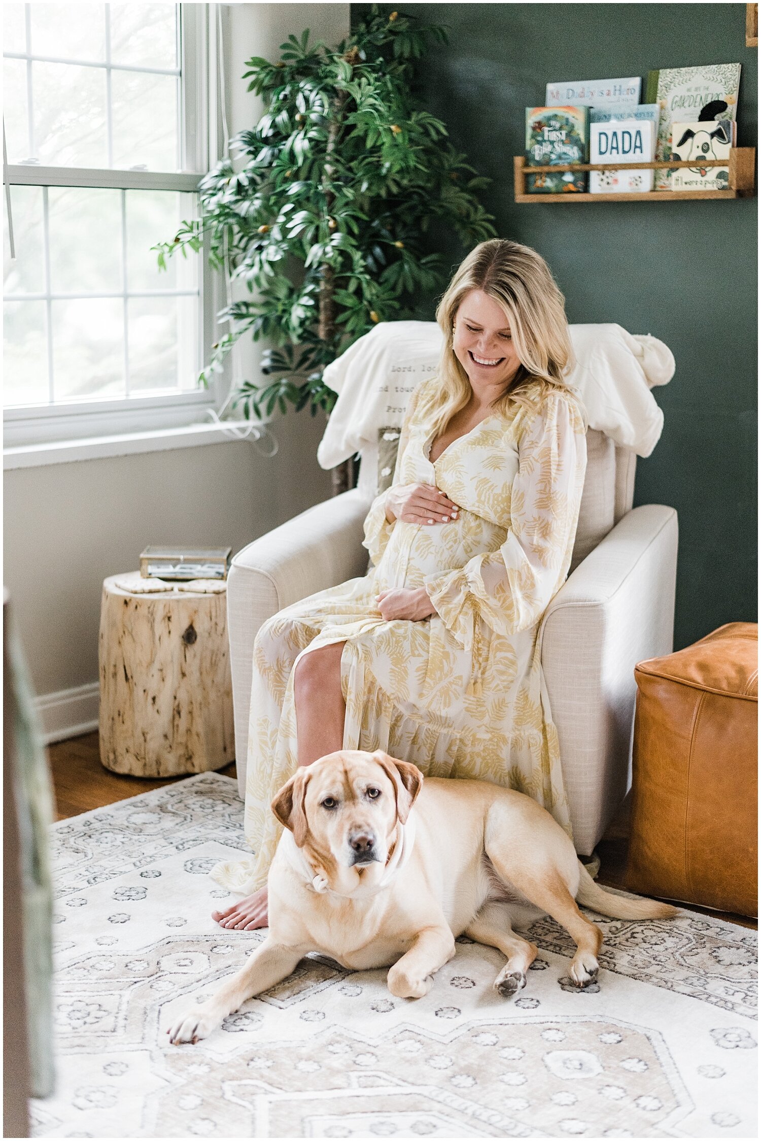 In-Home Maternity Portrait Session | Centerville, OH