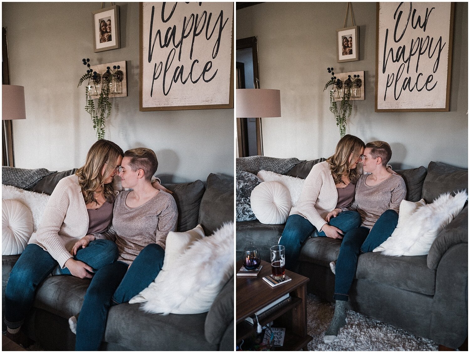 In-Home Engagement Portraits | Dayton, Ohio