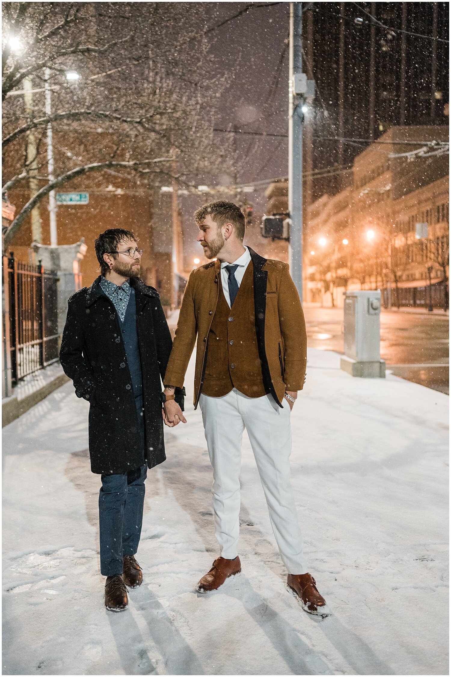 LGBTQIA+ Winter Elopement | Downtown Dayton