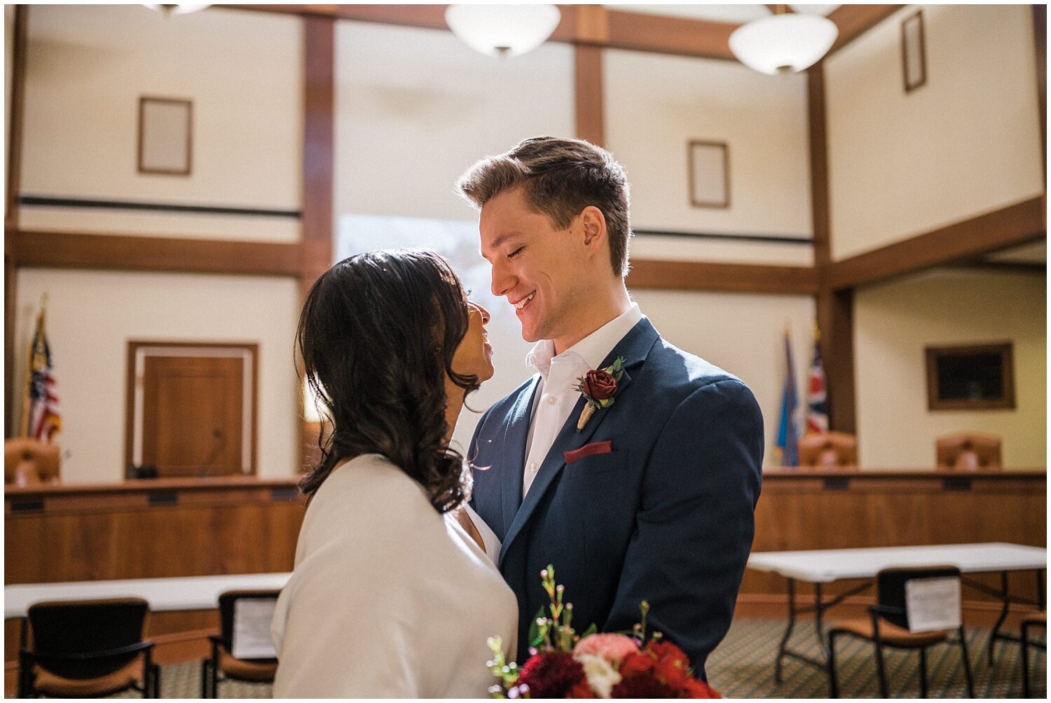 Intimate Courthouse Elopement | Oakwood, OH