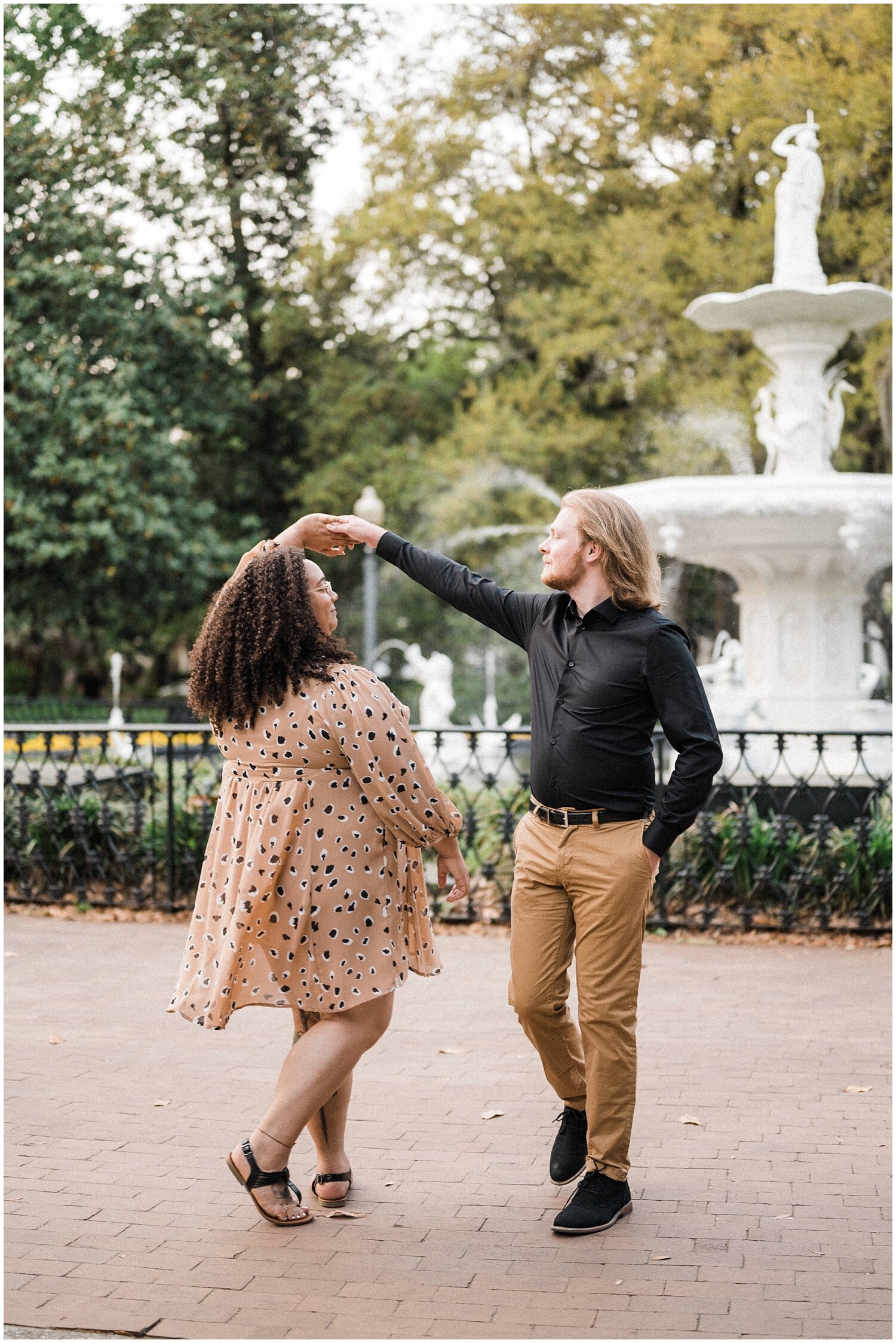 Forsyth Park Engagement Portraits | Savannah, GA