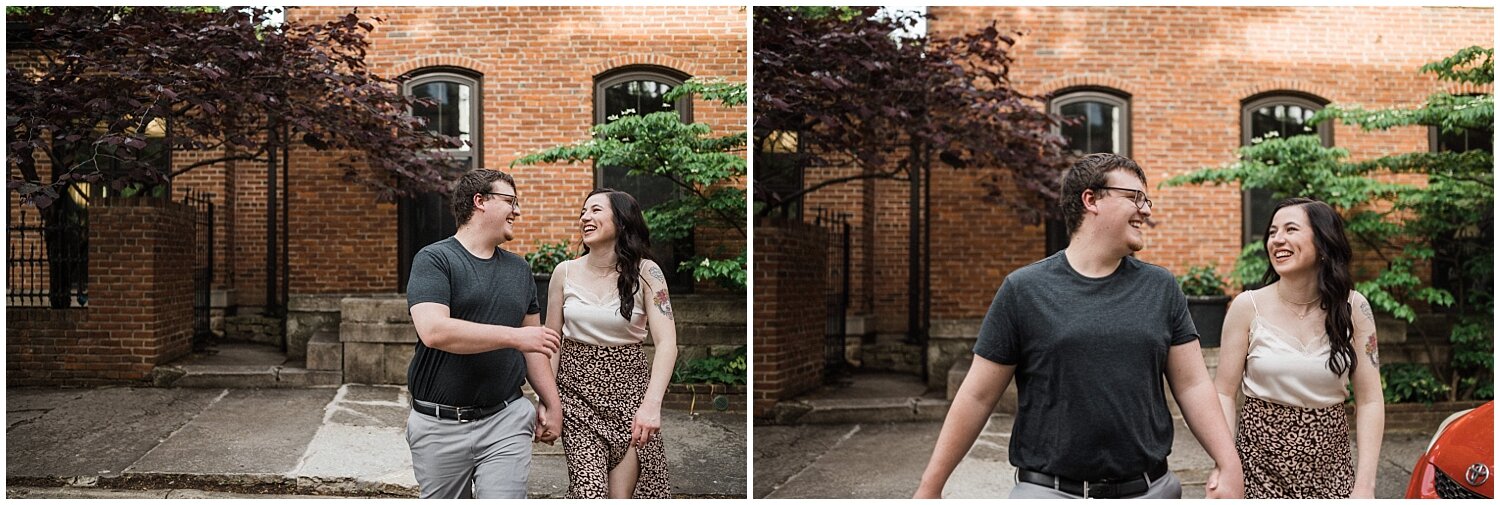 Historical Oregon District Engagement Portraits | Dayton, Ohio