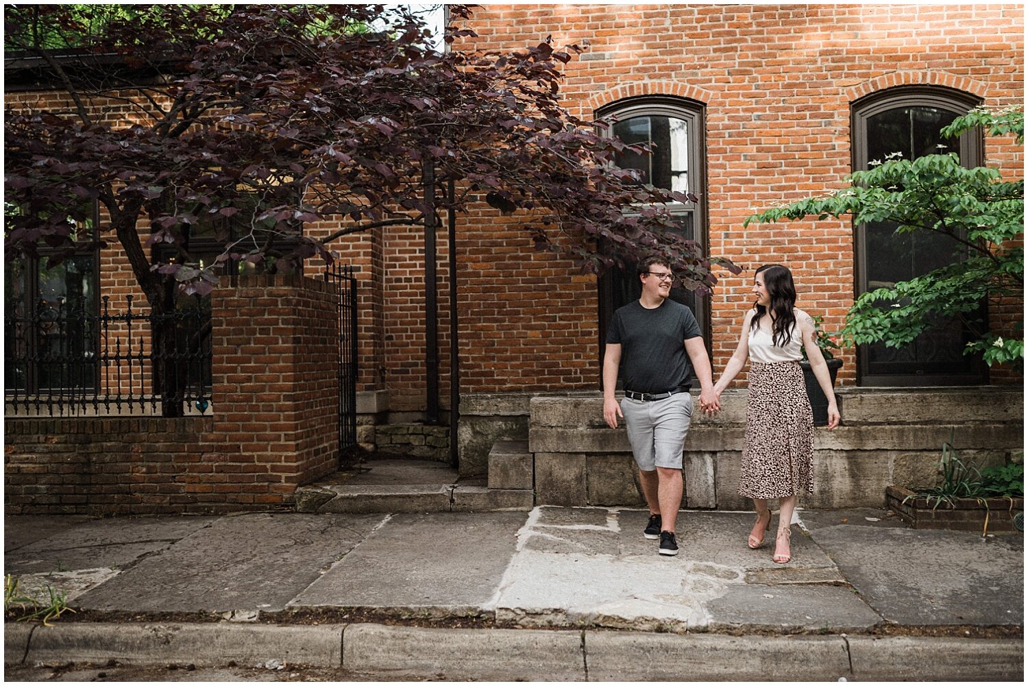 Historical Oregon District Engagement Portraits | Dayton, Ohio