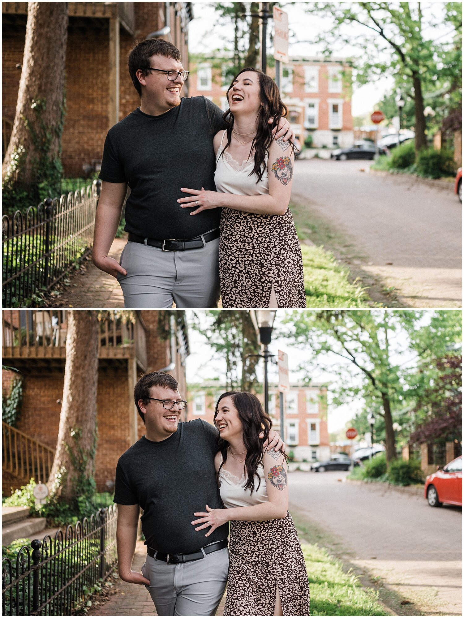 Historical Oregon District Engagement Portraits | Dayton, Ohio