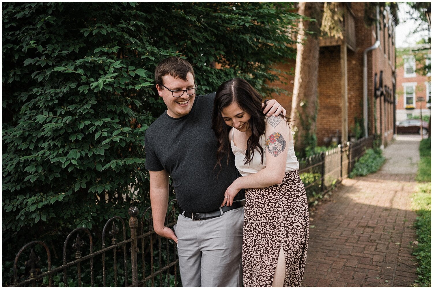 Historical Oregon District Engagement Portraits | Dayton, Ohio