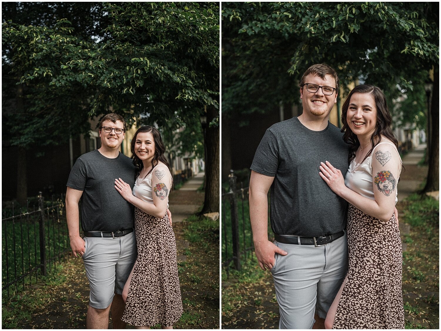 Historical Oregon District Engagement Portraits | Dayton, Ohio