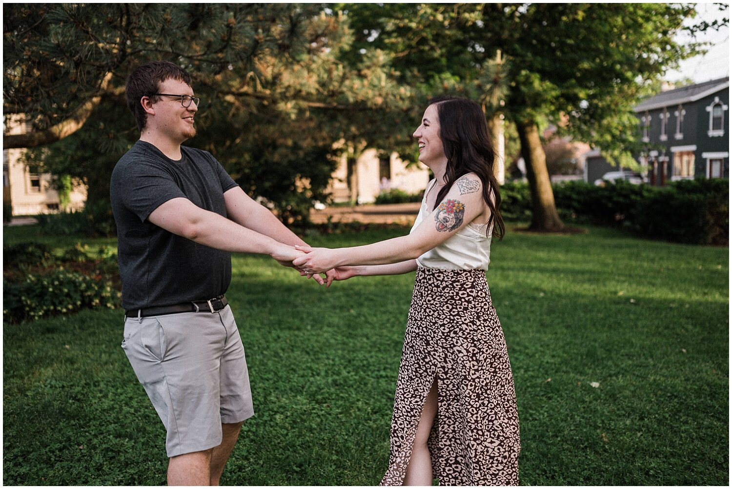 Historical Oregon District Engagement Portraits | Dayton, Ohio