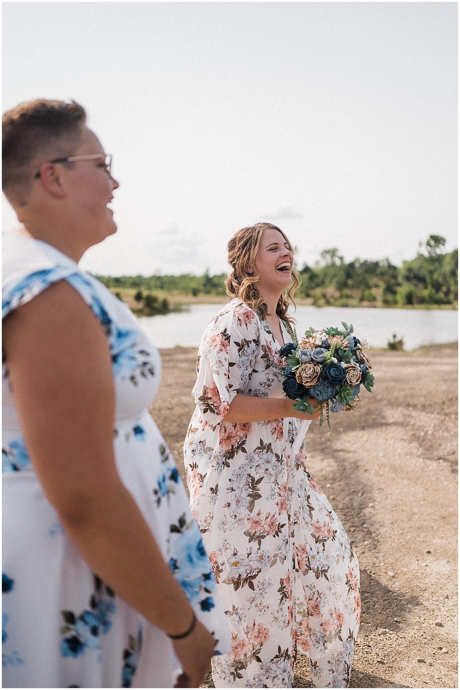 LGBTQ Oakes Quarry Elopement | Fairborn, Ohio