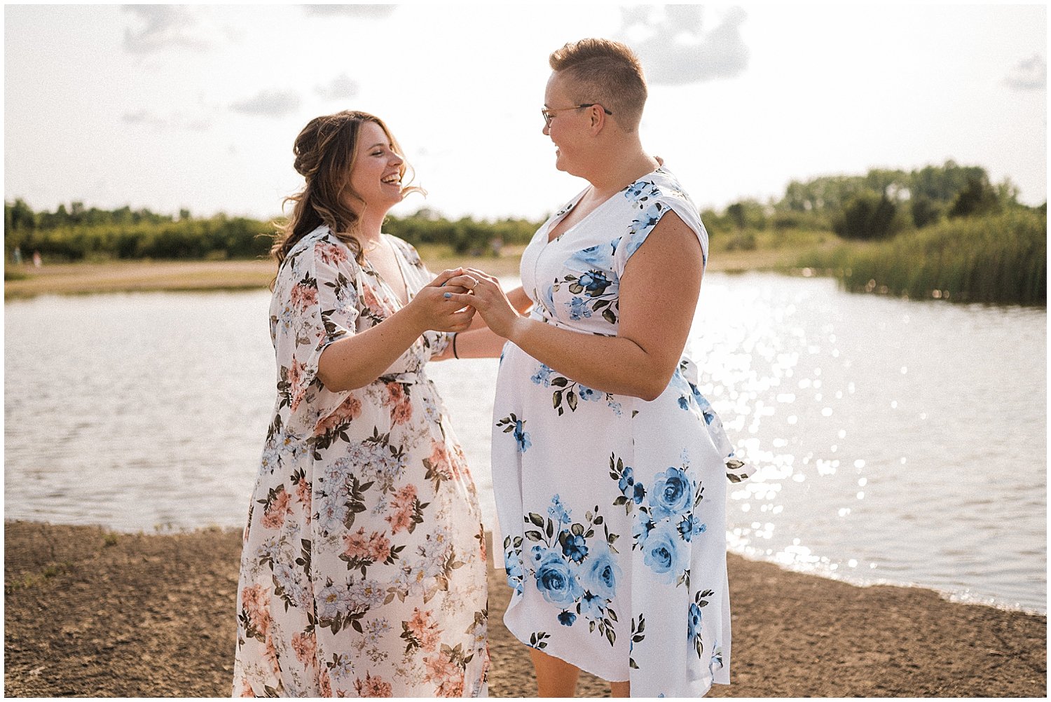 LGBTQ Oakes Quarry Elopement | Fairborn, Ohio