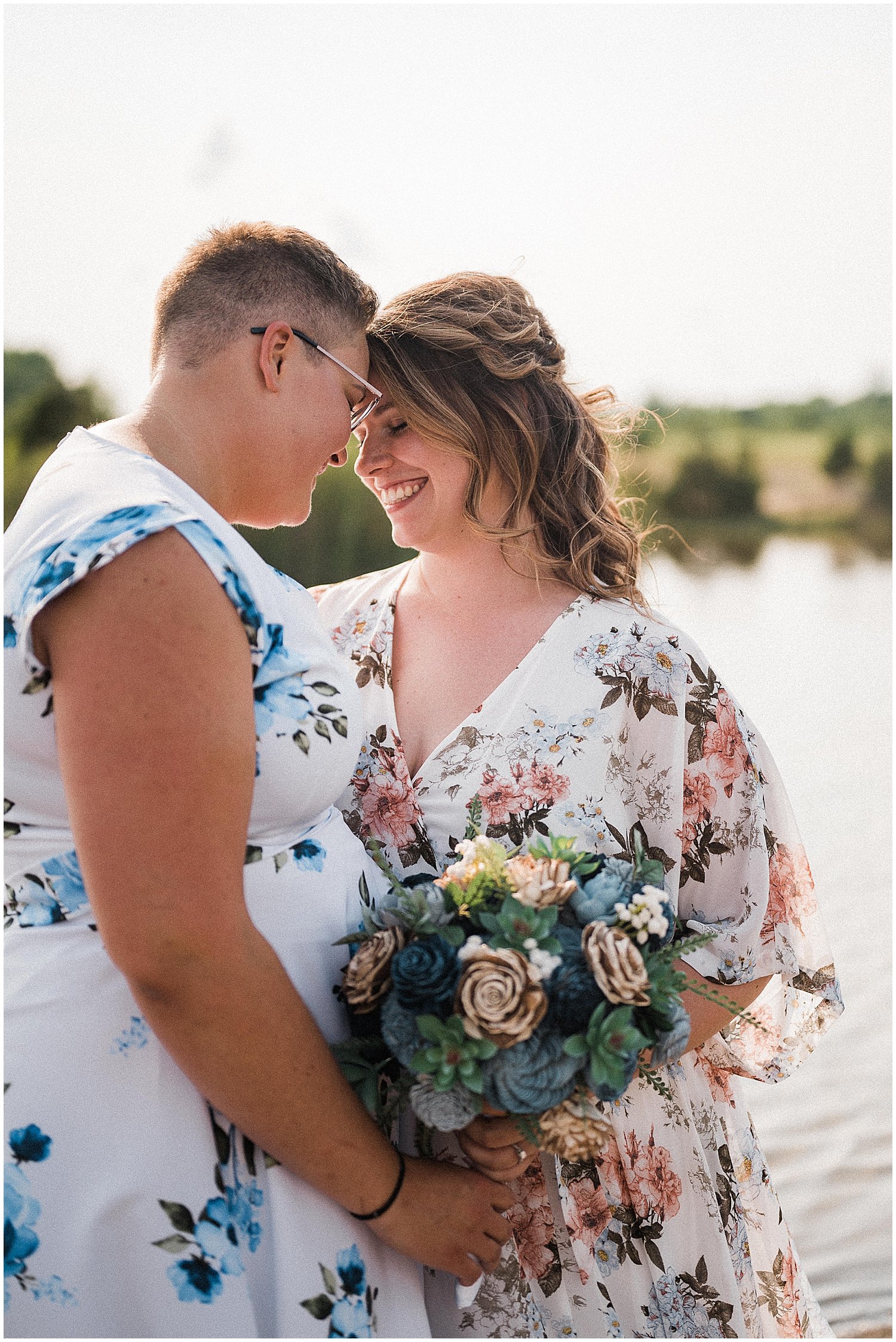 LGBTQ Oakes Quarry Elopement | Fairborn, Ohio