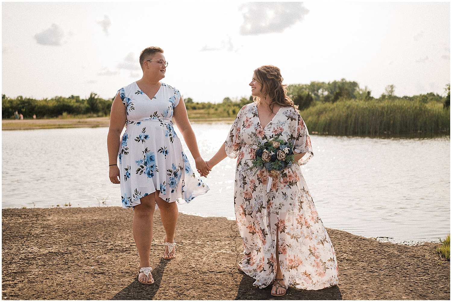 LGBTQ Oakes Quarry Elopement | Fairborn, Ohio