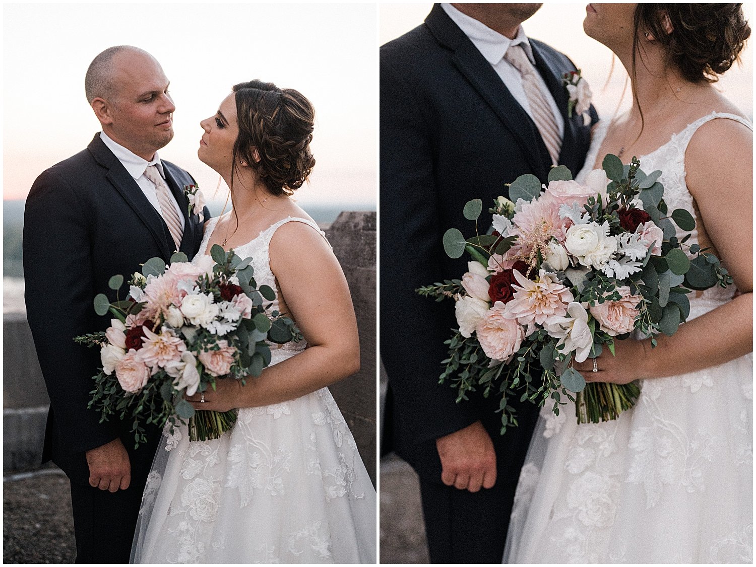 Rooftop Wedding Portraits | The Grande Hall at Liberty Tower